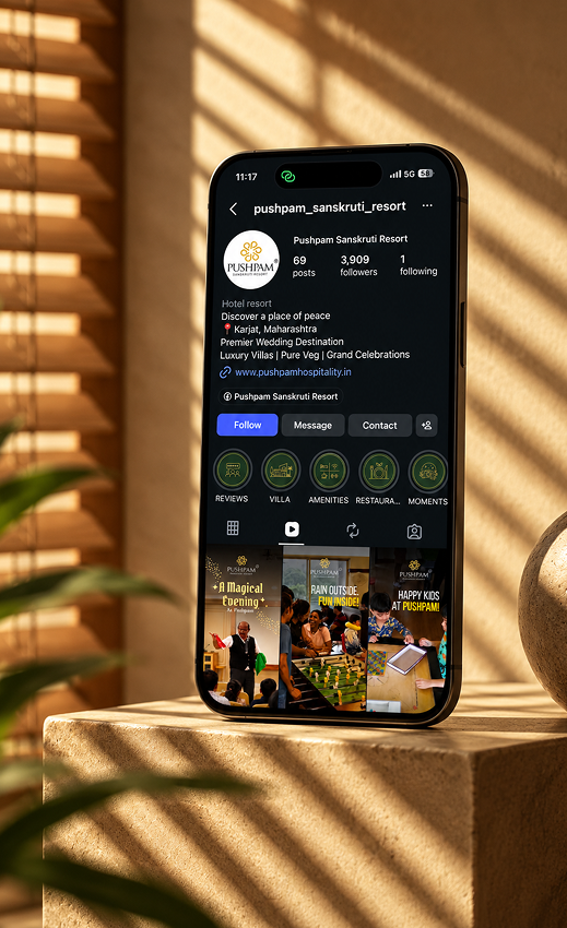 new home page 4 Pushpam Hospitality project screenshot
